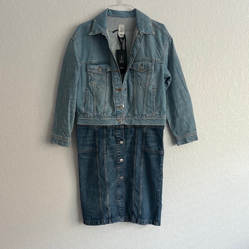 Zara maison special denim dress